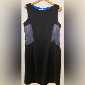 T Tahari 🟣 Size 14 Sheath Dress with Colorblock Accents